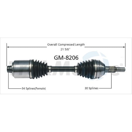 Cv Axle Shaft,Gm-8206